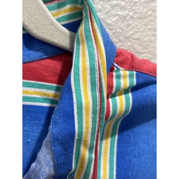 Duxbak Men’s XL Stripped Vintage Shirt, Y2K Cotton, Great Cond! L 32”, Chest 52” - Picture 14 of 16